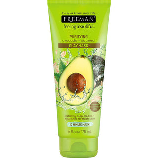 Freeman Feeling Beautyful Beautiful Avocado & Oatmeal Clay Facial Mask, 6 Oz
