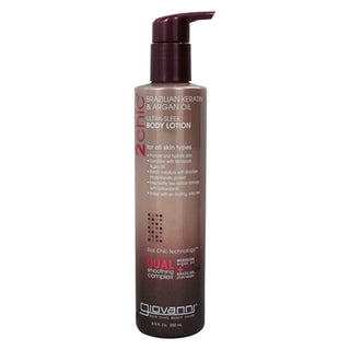 Giovanni Cosmetics 2chic Brazilian Keratin & Argan Oil Ultra Sleek Body Lotion 8.5 Oz