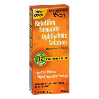Akorn Ketotifen Fumarate Ophthalmic Eye Drops - 0.17 Oz