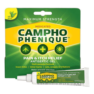 Campho Phenique Pain & Itch Relief, Maximum Strength, Antiseptic Gel 0.5 Oz ( Discontinued )