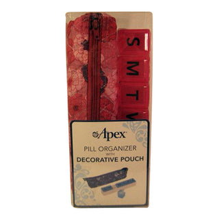 Apex Pill Organizer with Discreet Carry Pouch - 7 Day AM/PM