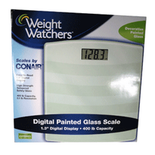 Weight Watchers Conair Digital Painted Glass Scale # Ww24W