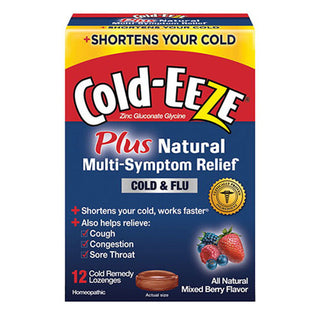 Cold-Eeze Flu, Plus Multi Symptom Relief, Lozenges, Mixed Berry Flavor