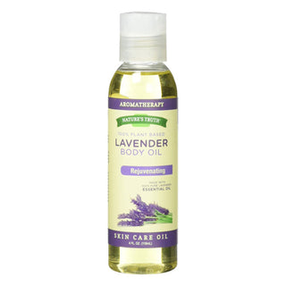 Nature's Truth Rejuvenating Lavender Body Massage Oil Liquid For Skin Care, 4 Oz