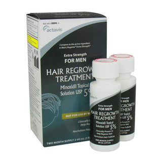 Minoxidil 5% De La Fuerza Adicional De Rebrote De Cabello Tratamiento De La Solución De 2 X 60 Ml [2 Meses]