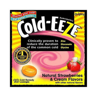 Cold Eeze Remedy, Lozenges, Strawberries & Cream Flavor