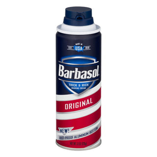 Barbasol Shaving Cream, Thick & Rich, Original 6 Oz