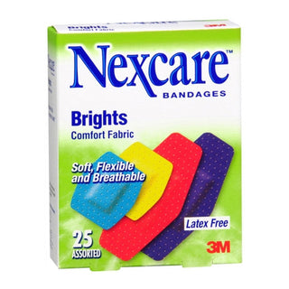 Nexcare Bandages, Brights, Comfort Fabric, Assorted