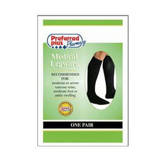 Qcs Preferred Plus Medical Legware 20-30 F/S Navy Mens Socks - 1 Pair