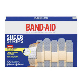 Band-Aid Brand Bandages, Adhesive, Sheer Strips, All One Size