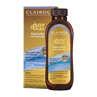 Clairol Professional Soy4Plex 9AA/20D Very Light Ultra Cool Blonde LiquiColor Permanent Hair Color