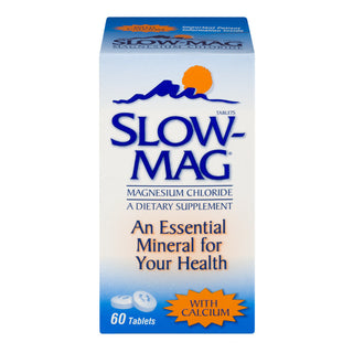 SlowMag Mg Muscle + Heart Magnesium Chloride Supplement Tablets With Calcium 60ct