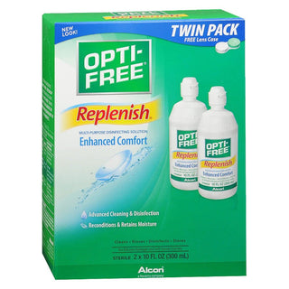 Opti-Free® Replenish® Multi-Purpose Disinfecting Solution – Enhanced Comfort Twin Pack (2 x 10 fl oz)