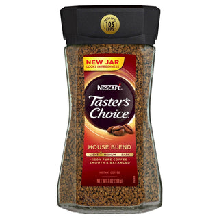 Nescafe Taster's Choice, House Blend Light Medium Roast Instant Coffee, 7 Oz. Jar