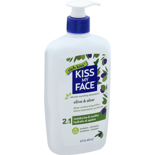 Kiss My Face Rich 2 In 1 Deep Moisturizing Lotion, Olive & Aloe, 16 Fl Oz (473 Ml) (Discontinued Item)