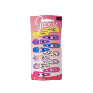 Goody Girls' Floral Contour Clips - 12ct
