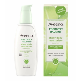 Aveeno Positively Radiant Sheer Daily Moisturizing Lotion - Dry Skin - SPF 30 - 2.5 Fl Oz