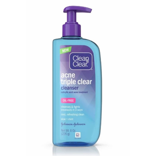 Clean & Clear Acne Triple Facial Cleanser 8 Oz discontinued