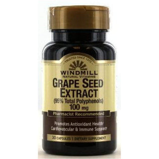 Windmill Grape Seed Extract 100 Mg 30 Capsules