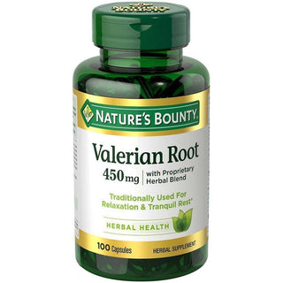 Nature's Bounty Valerian Root 450 Mg Plus Calming Blend Dietary Supplement Capsules