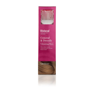 Viviscal Conceal & Densify Volumizing Fibers, Light Brown, 15 Gram
