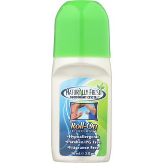 Naturally Fresh Deodorant Crystal Roll On Deodorant, Fragrance Free, 3 Oz