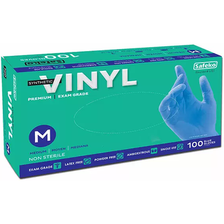 HNC Dispos.glove-vinyl/nitrile Bln Medium , 100ct – Blue Gloves