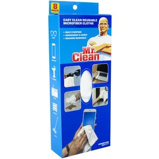 Mr Clean Microfiber Cloths, Easy Reusable, 8 Pack