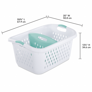 La Mart Shop - Laundry Basket-divided 2.2 Bushel