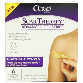 Curad Advanced Gel Scar Therapy Treatment Strips 1 X 3