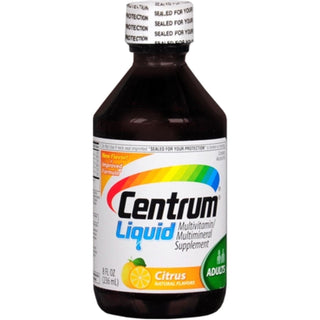 Centrum Liquid Multivitamin Supplement For Adults, Citrus Flavor, 8 Oz