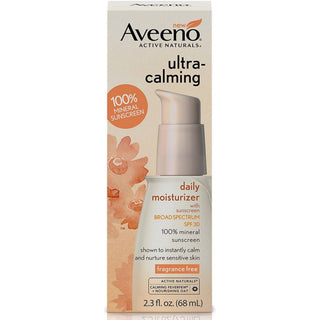 Aveeno Ultra-Calming Daily Facial Moisturizer With SPF 30, 2.3 Oz