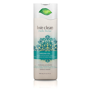 Live Clean Argan Oil Replenishing Body Wash 17 Fl. Oz. Bottle