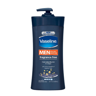 Vaseline Men Fragrance Free Body Lotion, 20.3 Oz