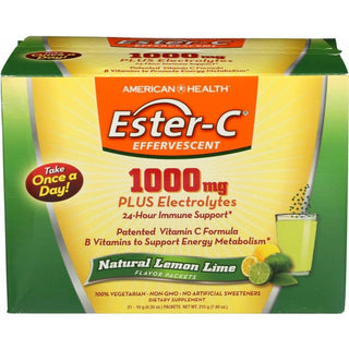 Ester-C American Health 1000Mg Effervescent Lemon Lime