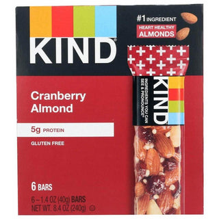 Kind Cranberry Almond With Macadamia Nuts Bars - 8.4oz/6ct