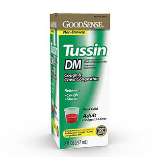 Good Sense Tussin DM Cough And Chest Congestion , 8 Fluid Ounce