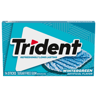 TRIDENT GUM, SUGAR FREE, WINTERGREEN