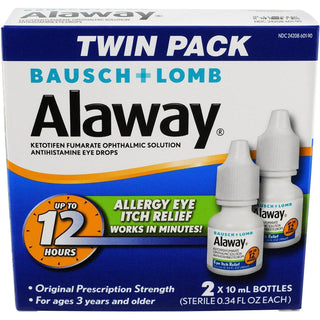 Alaway Bausch & Lomb Itch Relief Eye Drops - 2 X 10 Ml