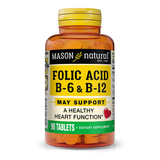 Mason Natural Folic Acid  B6 & B12 - 90Tablets