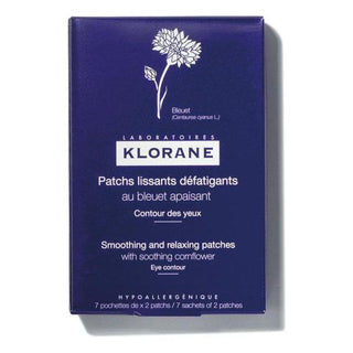 Klorane Smoothing and Relaxing Patches with Soothing Cornflower, 7 Ct