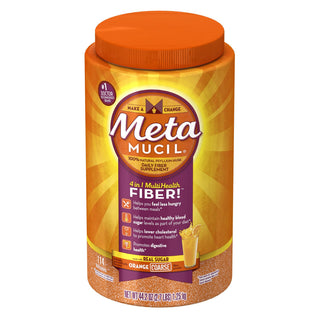 Metamucil Coarse Fiber Powder, Orange 44.2 Oz