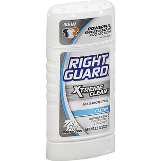 Right Guard Xtreme Clear Antiperspirant & Deodorant Invisible Solid, Clean
