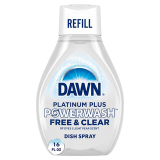 Dawn Platinum Plus Free & Clear Light Pear Scent Dish Spray 16 Fl Oz