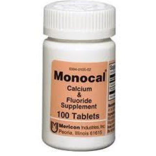 Monocal Calcium & Fluoride Mineral Supplements – 100 Tablets