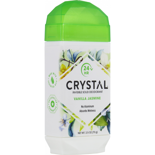 Crystal Invisible Solid Deodorant Stick, Vanilla Jasmine, 2.5 Oz