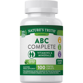 Nature's Truth® ABC Complete – Vitamins + Minerals (100 Coated Caplets)