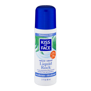 Kiss My Face Liquid Rock Roll-On Deodorant Fragrance Free 3 Fl Oz