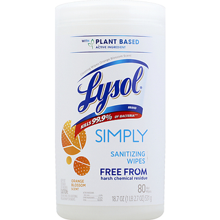 Lysol Cleaning Wipes, Orange Blossom Scent