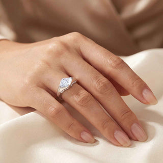 Lumière Rhombus 3.5CT Moissanite Engagement Ring
